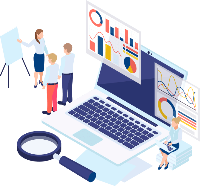 事業全体をサポートするイメージイラストです